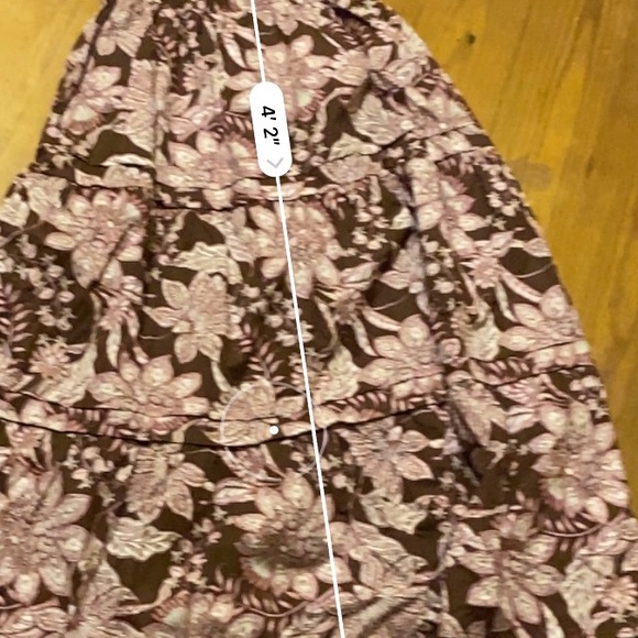NWT Cynthia Rowley Pink and Brown Floral Maxi Dress - Picture 11 of 11